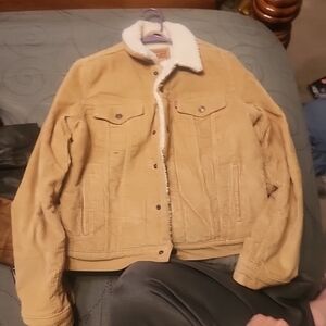 Levi's Tan Corduroy Jacket with Sherpa Lining